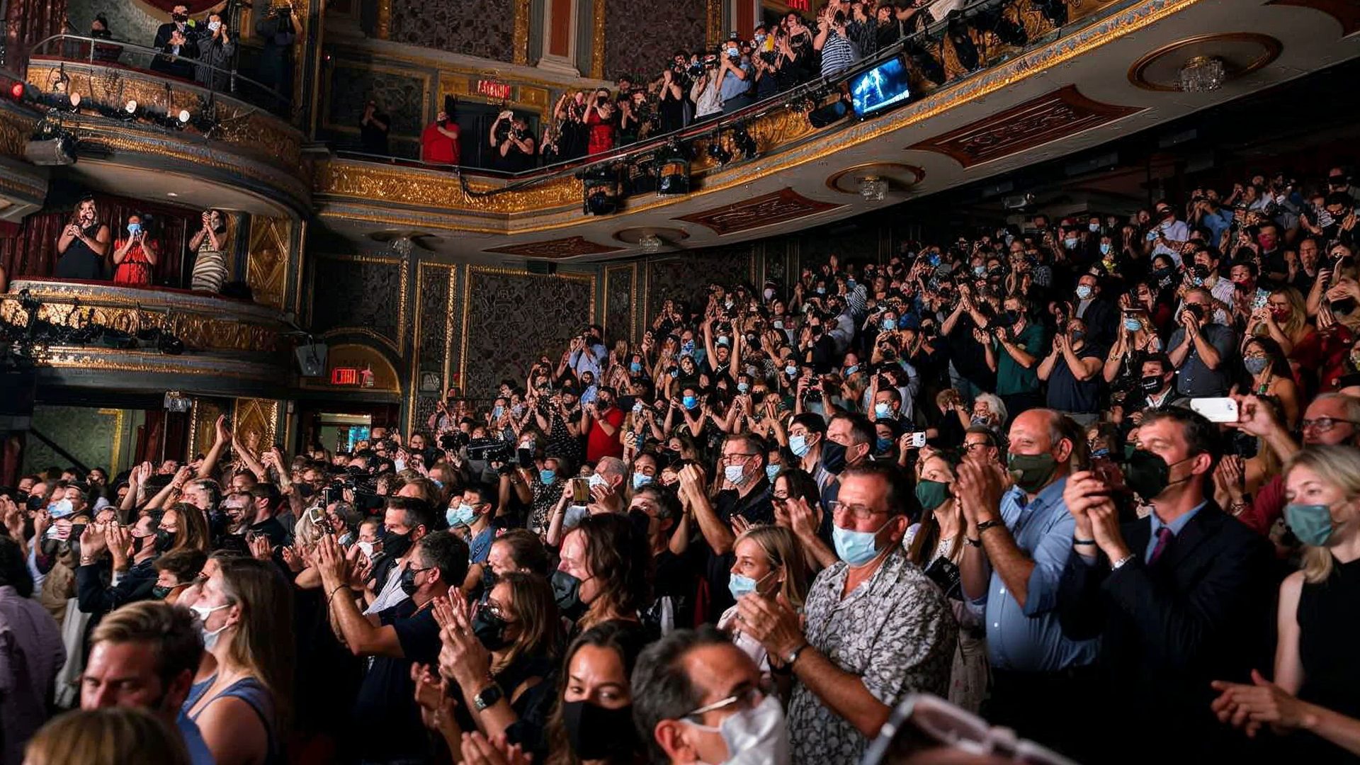 Broadway opening-night crowd